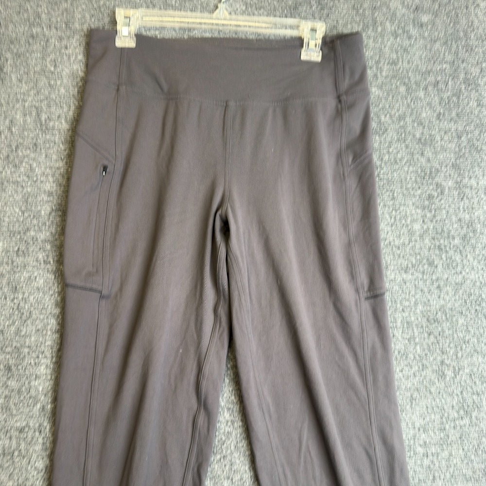 Lululemon Run On Jogger Pants Womens 8 Gray Dark Carbon Tapered Athletic Stretch - Picture 2 of 14